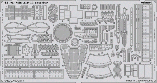 Eduard 48767 MiG-21F-13 exterior 1/48 Trumpeter