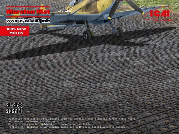 ICM 48411 Marston Mat WWII US Landing Mat 1/48