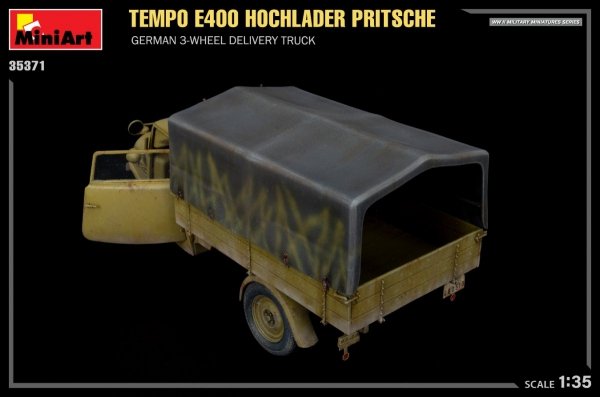 MiniArt 35371 Tempo E400 Hochlader Pritsche German 3-wheel delivery truck 1/35