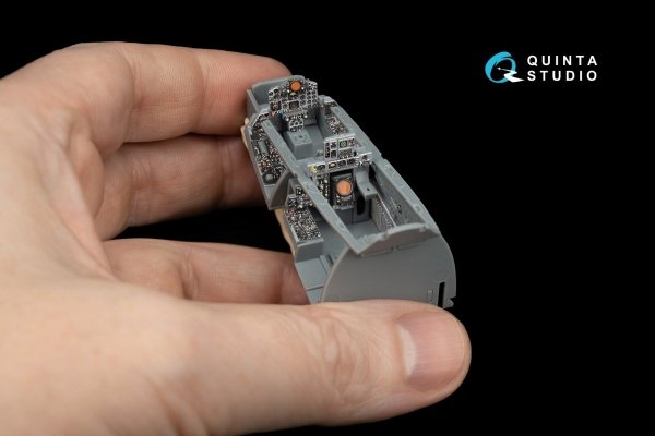 Quinta Studio QD48055 F-4J 3D-Printed &amp; coloured Interior on decal paper (for ZM SWS kit) 1/48