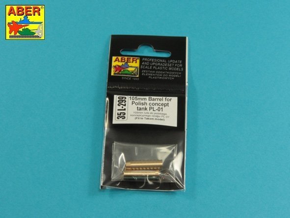 Aber 35L-299 Lufa 105mm do polskiego koncepcyjnego czołgu PL-01 (Takom) 1/35