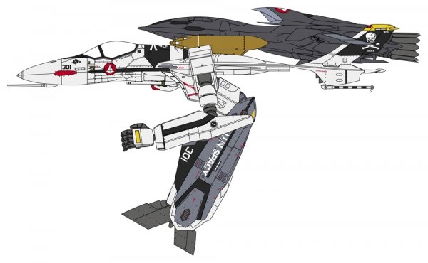 Hasegawa 65889 VF-0S Gerwalk w/ Ghost &quot;Macross Zero&quot; 1/72