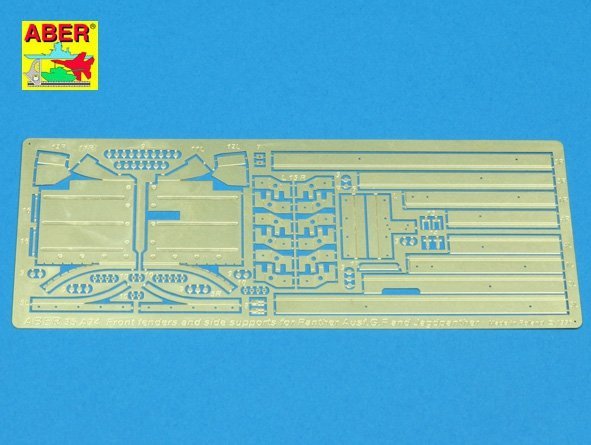 Aber 35A024 Przednie błotniki oraz boczne listwy do Panther, Ausf.G i Jagdpanther (1:35)