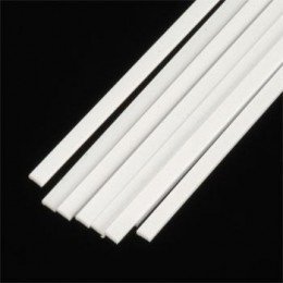 Plastruct 90724 PRĘT 0.5 X 2.1 X 250 (Styrene White) / 10 szt.