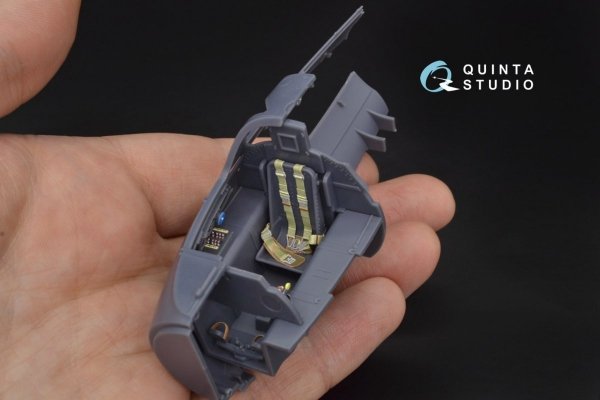 Quinta Studio QD32017 Me 163B 3D-Printed &amp; coloured Interior on decal paper (for Meng kit) 1/32