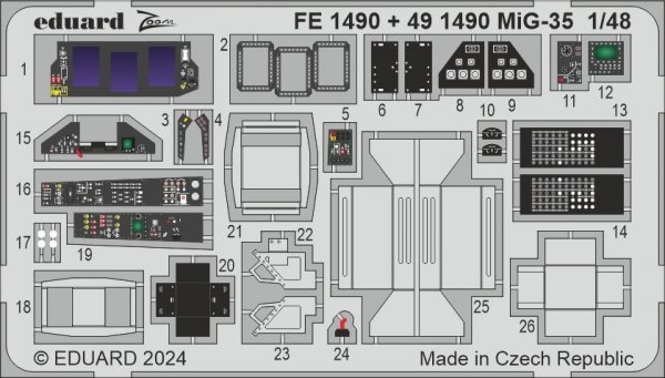 Eduard 491490 MiG-35 HOBBY BOSS 1/48