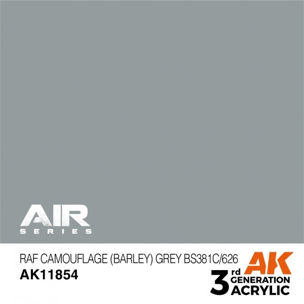 AK Interactive AK11854 RAF CAMOUFLAGE (BARLEY) GREY BS381C/626 – AIR 17ml
