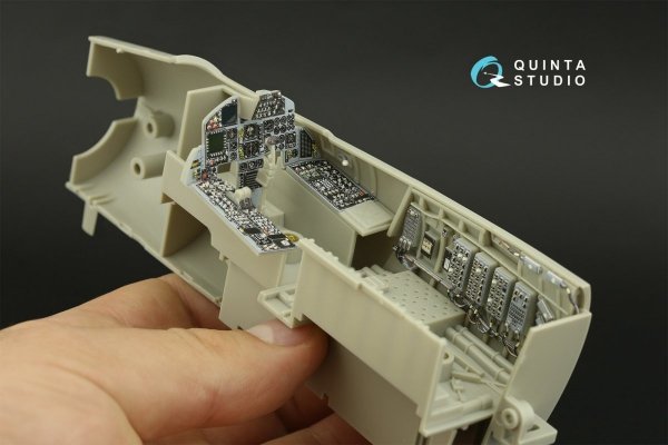 Quinta Studio QD32157 F-15C Late/F-15J late 3D-Printed &amp; coloured Interior on decal paper (Tamiya) 1/32