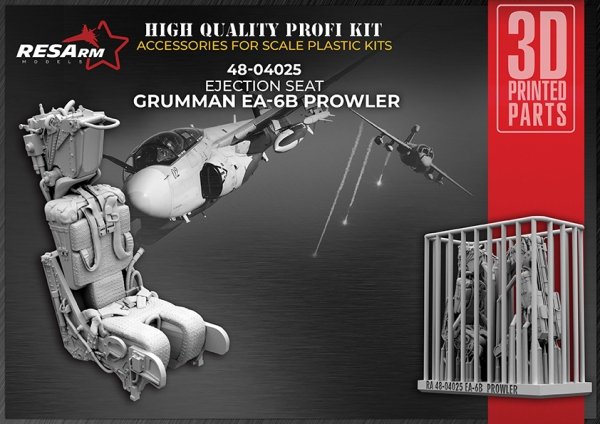 RESArm 48-04025 Grumman EA-6 Prowler Ejection seat (3D resin printing) 1/48