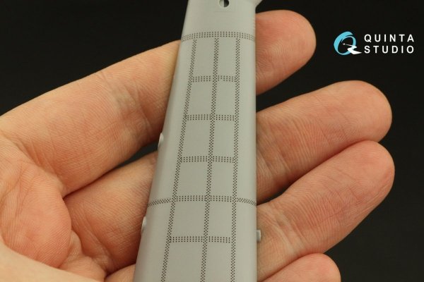 Quinta Studio QRV-037 Triple riveting rows (rivet size 0.20 mm, gap 0.8 mm, suits 1/32 scale), Black color, total length 3.7 m/12 ft