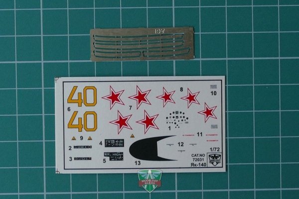 Modelsvit 72031 Yak-140 Prototype 1/72