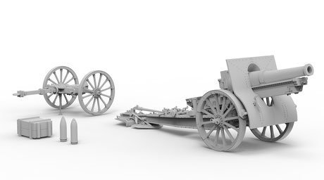 Das Werk DW35022 French 155mm C17S howitzer France, USA, Spain, Germany 1/35