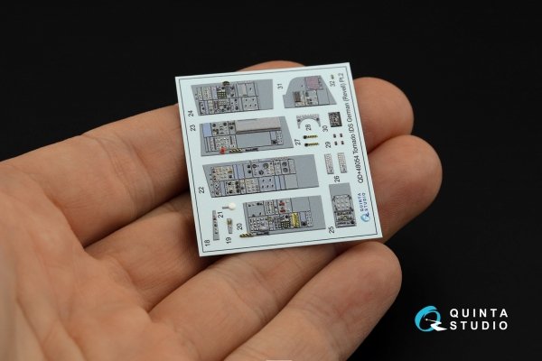 Quinta Studio QDS+48054 Tornado IDS German 3D-Printed &amp; coloured Interior on decal paper (Revell) (small version) (with 3D-printed resin parts) 1/48