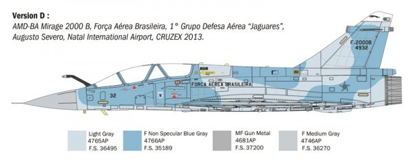 Italeri 90023 Dassault Mirage 2000 B/D 1/72