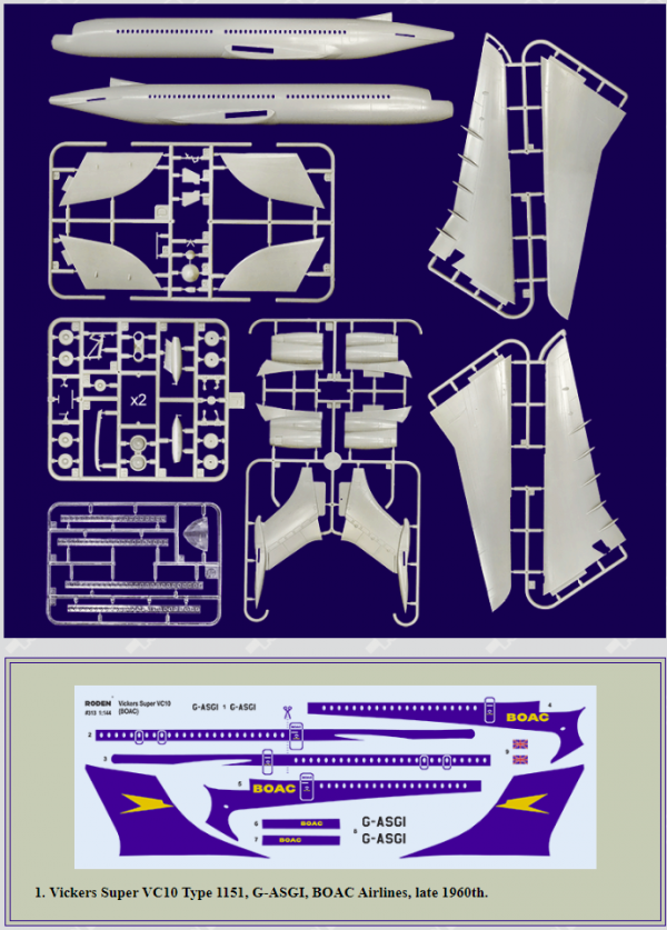 Roden 313 Vickers VC-10 Super Type 1151 1/144
