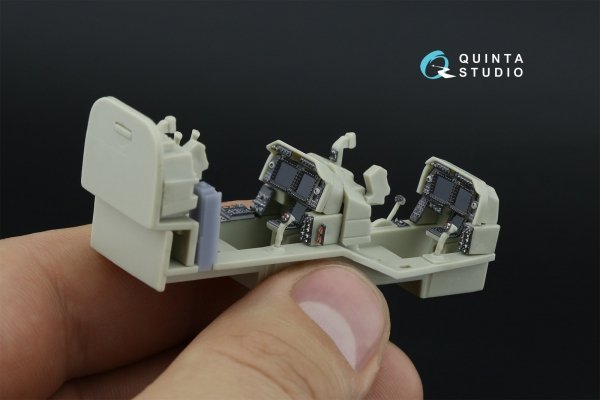Quinta Studio QDS-48535 AH-1Z Zulu Cobra/Viper 3D-Printed &amp; coloured Interior on decal paper (KittyHawk) (small version) 1/48