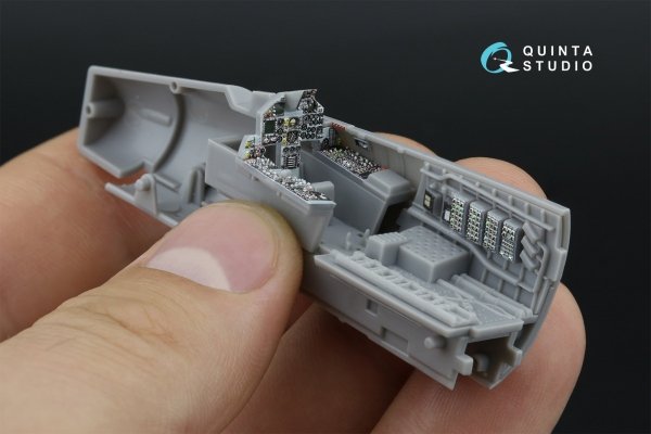 Quinta Studio QD72187 F-15C Late/J Late 3D-Printed &amp; coloured Interior on decal paper (Fine Molds) 1/72