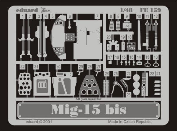 Eduard FE159 MiG-15bis 1/48 Tamiya