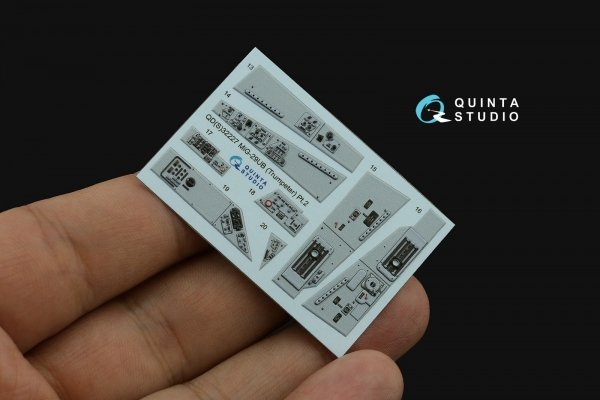 Quinta Studio QDS-32227 MiG-29UB 3D-Printed &amp; coloured Interior (Trumpeter) (Small version) 1/32