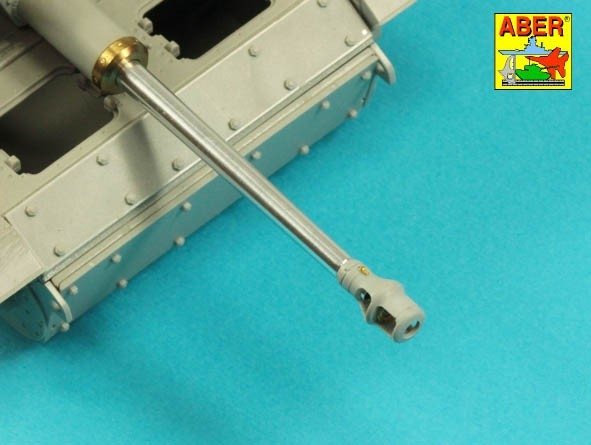 Aber 35l-336 Muzzle brake base barrel for German / lufa bez hamulca do StuG.III, Ausf.G &amp; SyuG.IV tank guns 1/35