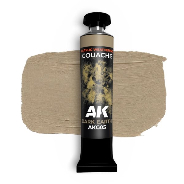 AK Interactive AKG05 Dark earth – AK GOUACHE