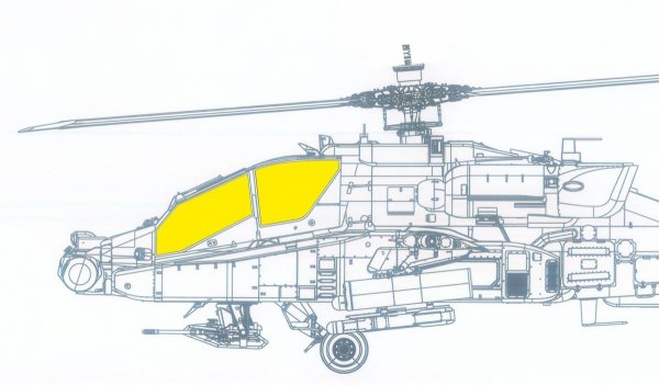 Eduard JX327 AH-64A early TRUMPETER 1/35