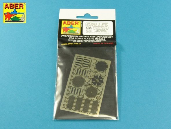 Aber 35G35 Grilles for Panther, Ausf.G; Jagdpanther, Ausf.G2 - Late Models for Takom 1/35