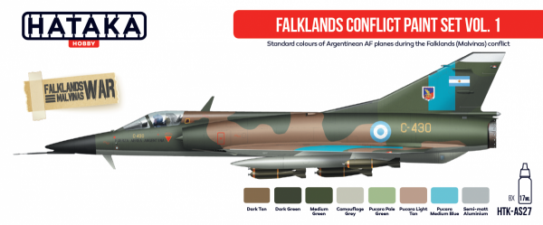 Hataka HTK-AS27 Falklands Conflict paint set vol. 1 (8x17ml)