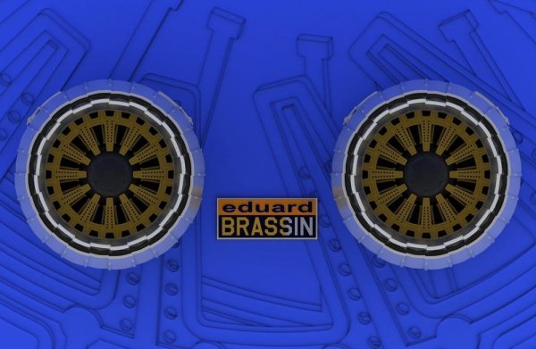 Eduard 648044 MiG-29 exhaust nozzles 1/48 (Academy,Eduard)