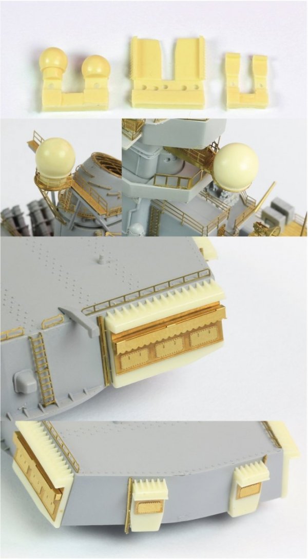 Pontos 31010F1 USS Wisconsin 1991 Add-on Set 1/350