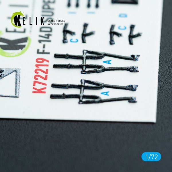 Kelik K72219 F-14D Super Tomcat - interior 3D decals for HobbyBoss kit (1/72)