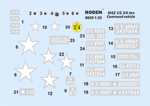 Roden 809 M42 US 3/4 ton 4x4 Command truck (1:35) 