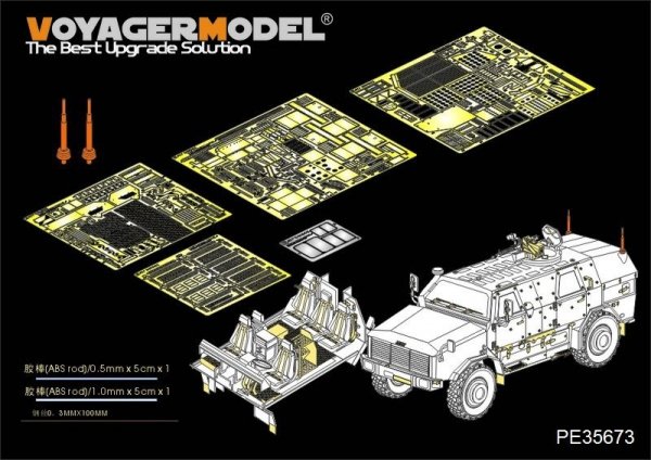 Voyager Model PE35673 Morden German ATF Dingo 2 GE A2 PatSi (For REVEL 03233) 1/35