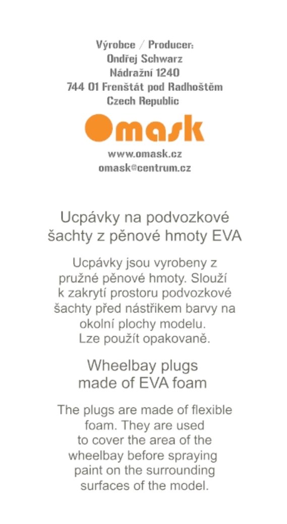 Omask X7209 Bf 109 E-4/E-7 O-Max Set (for Special Hobby / Eduard) (masks and EVA wheel bay plugs) 1/72