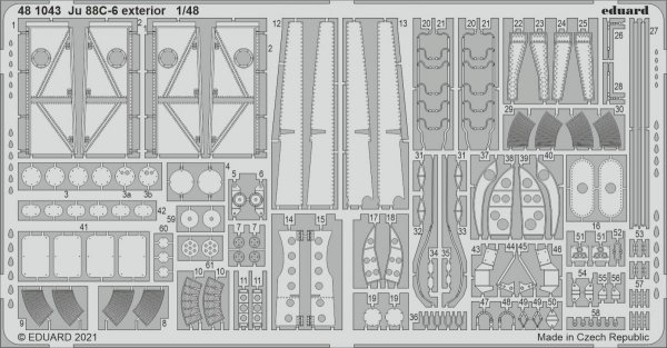 Eduard BIG49283 Ju 88C-6 ICM 1/48