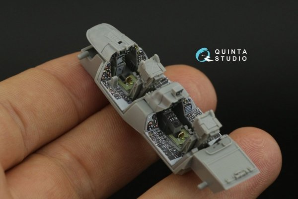 Quinta Studio QD72031 F-14D 3D-Printed &amp; coloured Interior on decal paper (GWH) 1/72