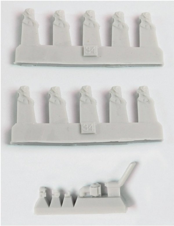 Pontos 35024FN USS BB-35 Texas 1945 Detail up set (Teak tone Deck) 1/350