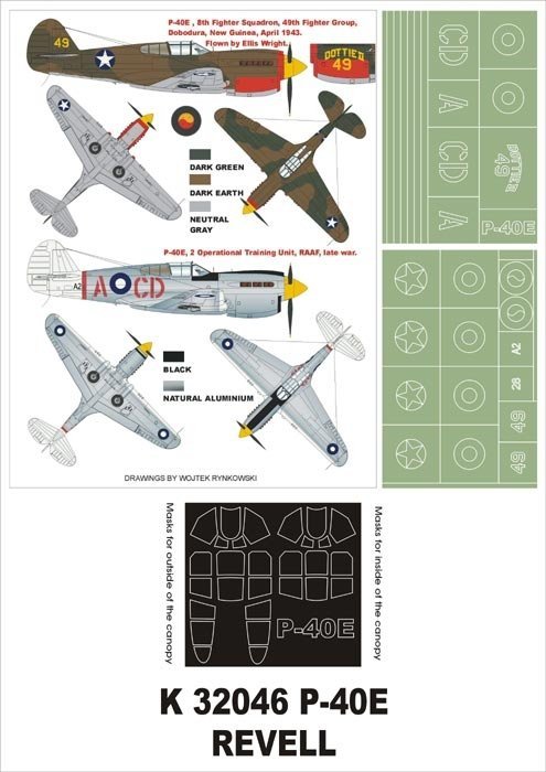 Montex K32046 P-40E 1/32