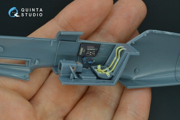 Quinta Studio QD48161 Bf 109G-10 3D-Printed &amp; coloured Interior on decal paper (Eduard) 1/48