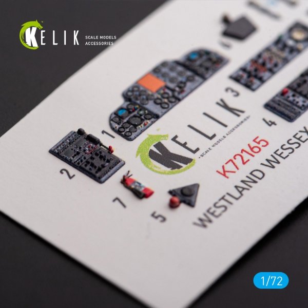 Kelik K72165 Westland Wessex HAS.3 - interior 3D decals for Italeri kit (1/72)