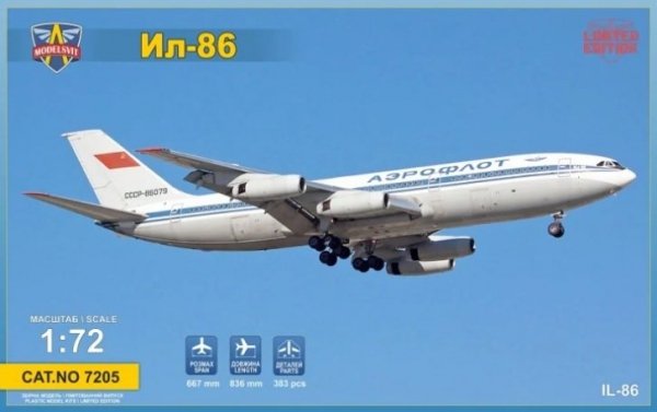 Modelsvit 7205 Ilyushin IL-86 Limited Edition 1/72