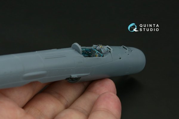 Quinta Studio QD+72240 MiG-21bis late 3D-Printed &amp; coloured Interior on decal paper ( Eduard )( with 3D-printed resin parts ) 1/72