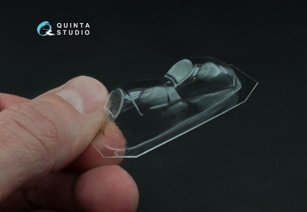 Quinta Studio QC72006 Mi-24/35 all bubble-version vacuformed clear canopy (for Zvezda kit) 1/72