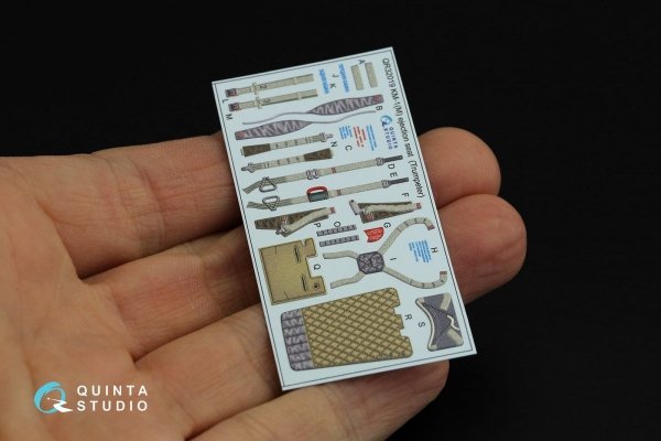 Quinta Studio QD32121 MiG-21UM 3D-Printed &amp; coloured Interior on decal paper (Trumpeter) 1/32