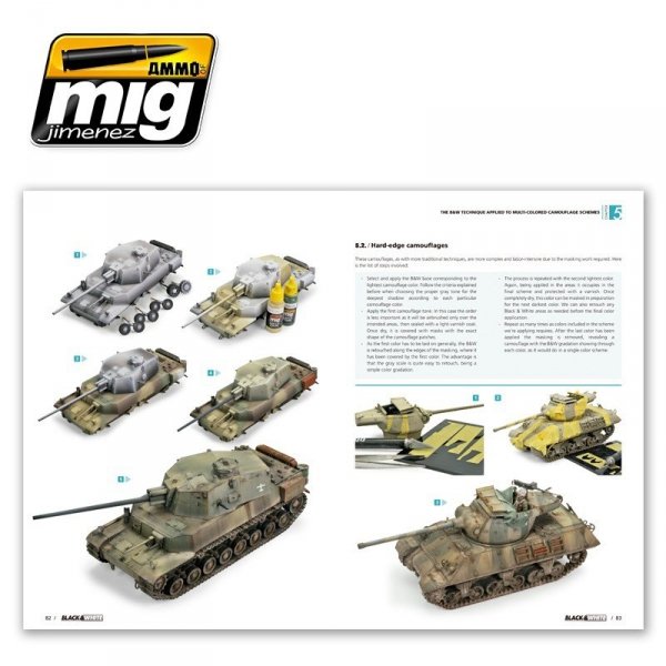 AMMO of Mig Jimenez 6016 BLACK &amp; WHITE TECHNIQUE (English)
