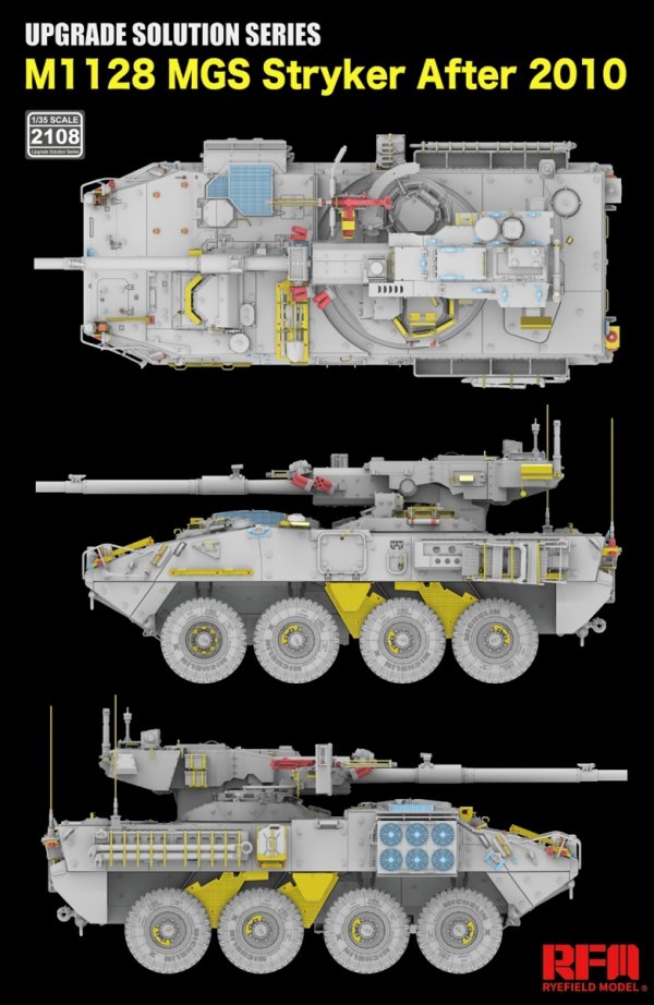 Rye Field Model 2108 Upgrade Set for 5148 M1128 MGS Stryker 1/35