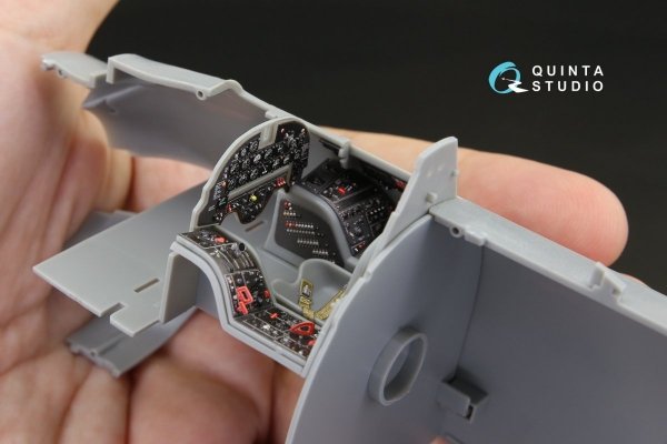 Quinta Studio QD32064 A-1H Skyraider 3D-Printed &amp; coloured Interior on decal paper (for Trumpeter kit) 1/32