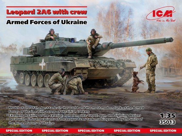 ICM 35013 Leopard 2A6 with crew Armed Forces of Ukraine 1/35