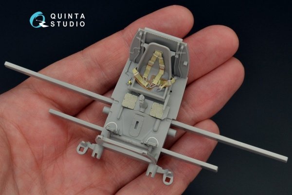 Quinta Studio QD32052 Bf 109E-3 3D-Printed &amp; coloured Interior on decal paper (for Cyber-hobby/Dragon kit) 1/32