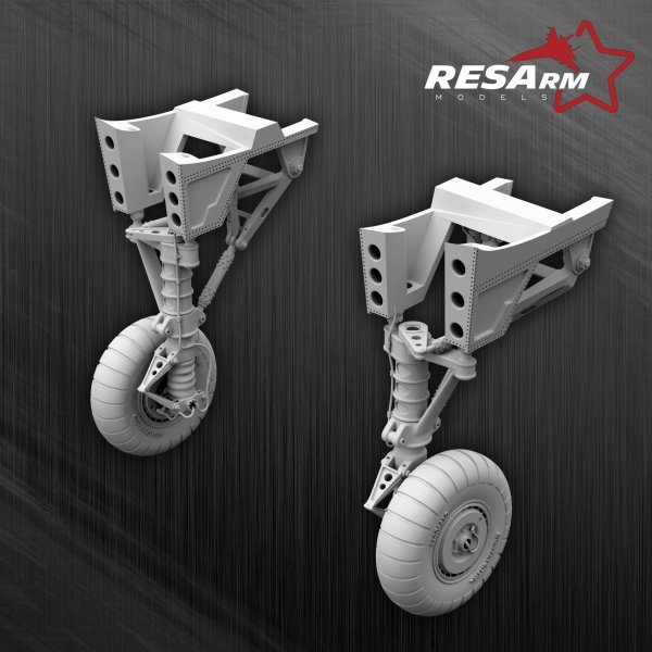 RESARM 48-07010 Junkers JU-88 ICM - landing gear(for ICM kit) (3D resin printing) 1/48